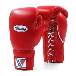Winning MS Training Gloves Lace Up – Red